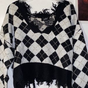 Checker Board Sweater